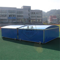Factory direct sales reinforced type high jump sponge pad protective shed mobile jump sponge bag protective shed waterproof shed