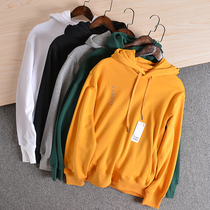 (2020 new first-line cut-mark shipment) autumn and winter mens all-cotton pure color Lianhood jacket tide