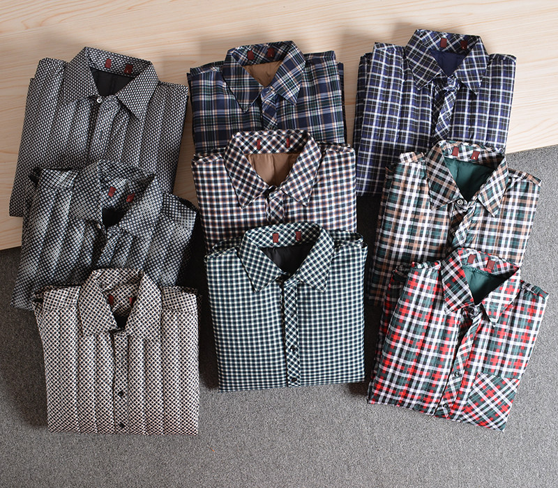 (seamless pressed rubber lock down foreign trade tail stock 90 white duck suede) Winter men's business thickened down shirt-Taobao