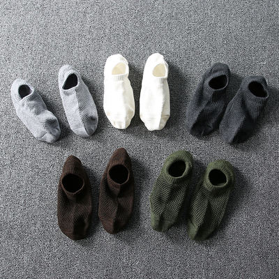 【 Daily single stock! Cotton sweat-absorbing and anti-slip 】 Men's and women's invisible boat socks, shallow socks, short socks, anti-slip boat socks