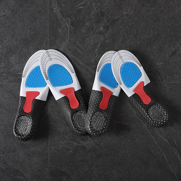 (Cow X enough professional high-tech shock absorption material) carbonized breathable friction full palm men's and women's sports insole