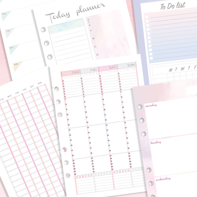 Loose-leaf hand tent Bennet inner core 6 holes A5A6A7 inner core 20 holes time Axis plan Goal planning new product