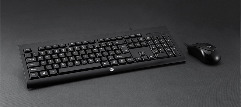 HP HP Tibetan Antelope wired keyboard and mouse set USB computer desktop waterproof mouse and keyboard office home
