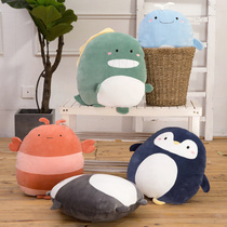 Dinosaur doll nap plush toy cute girl sleeping pillow rag doll bedside cushion large backrest waist pillow