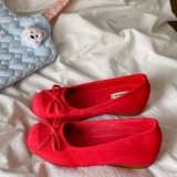 Высокие балетки с бантиком, обувь, летняя подходит с юбкой, французский стиль