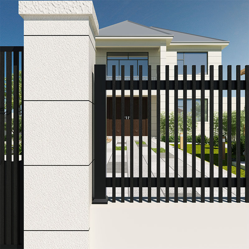 Iron gate fence fence railing outdoor villa railing courtyard railing outdoor garden fence iron fence iron art