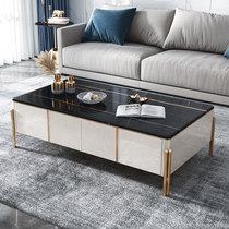 Light extravagant marble tea table TV cabinet Composition Nordic minimalist modern living room Small family type tea table tennis red furniture