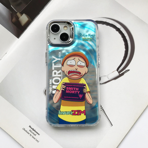Blue — Rick And Morty New 15, 14, 13, 12, 11 iPhone Case