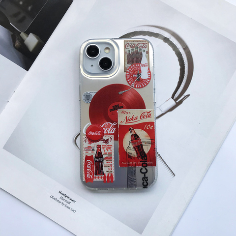 Silver case — Coca Cola New MagSafe 15, 14, 13, 12 iPhone Case