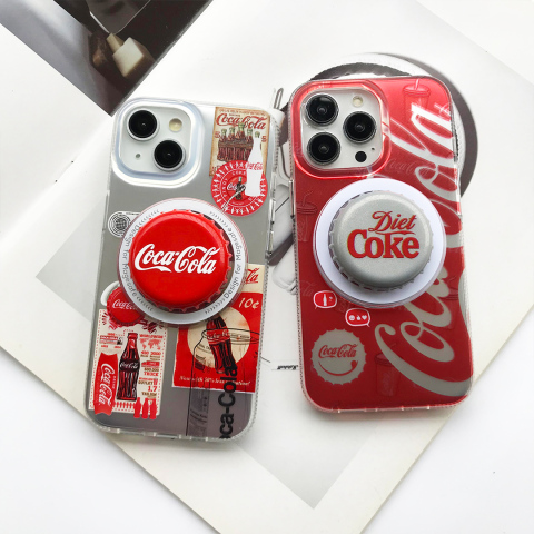 Silver coke cap — Coca Cola New MagSafe 15, 14, 13, 12 iPhone Case