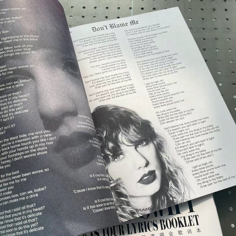Taylor Swift Lyrics Book Print Taylor Swift Lyrics Book Lyrics Book Merchandise Free Copybook Collection This Week