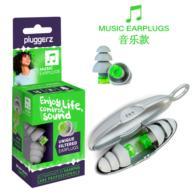 Pluggerz Enjoy Noise Reduction Earplugs Music Festival Concert Nightclub Bar Disco Sound Control High-Fidelity Filter