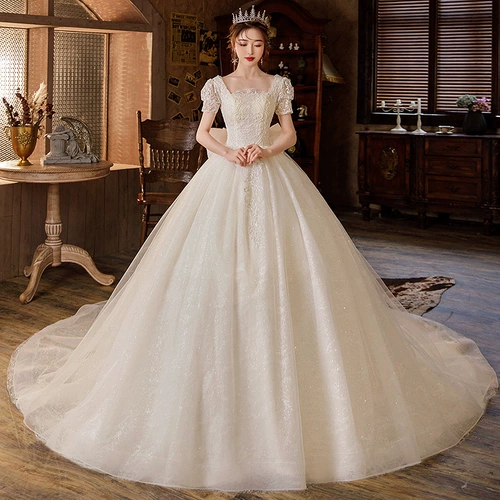 Французская световая главная свадьба 2023 New Demprament Bride Retro Palace Dragon Luxury Simple Smart Small Enkey