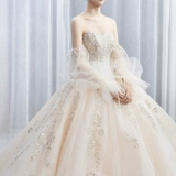 Топ без лямок, звездное небо для невесты, французский стиль, коллекция 2023, открытые плечи, кружевное платье