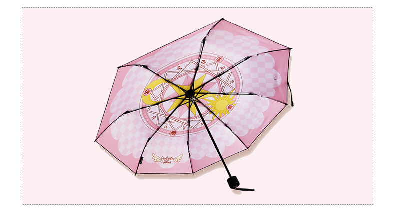 Anime Carte Capteur Sakura mignon cosplay pliant pluie//Sun Umbrella Harajuku #12-855