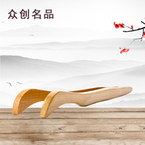 Jusen bamboo tea clip bamboo tea cup clip anti-scalding bamboo clip kung fu tea set cup tweezers tea ceremony six gentleman accessories
