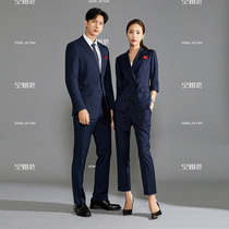 High-end professional suit suit suit men and women with the same temperament slim fit suit jacket sales manager work clothes