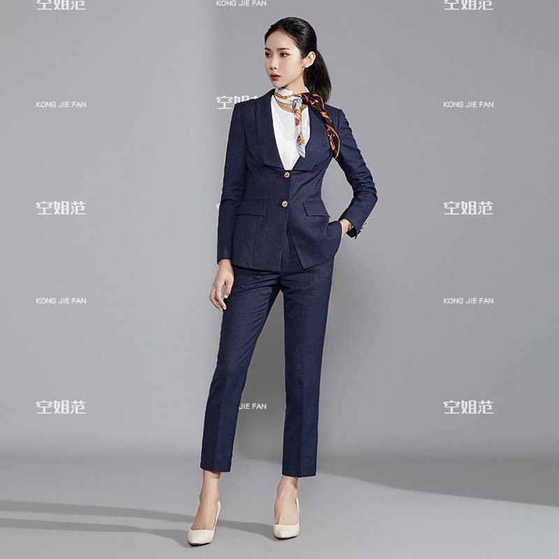 Stewardess Fan high-end professional suit suit female president temperament commuter office worker bank manager overalls formal dress