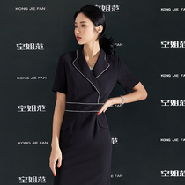 Flight attendant uniform professional dress womens short sleeve summer temperament OL wind hotel front desk beauty salon reception work clothes