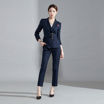 High-end Professional Suit Suit Women President Temperament Stylish Two Suits Jacket Business Manager Work Clothes