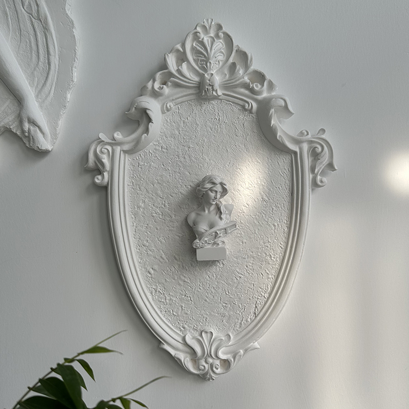 Wall-Mounted Decorative Plaster Photo Frame for Women, Wall Decoration for Entrance, Living Room, Hotel, Guesthouse, Wall Art, High-End Feel Wall-Mounted Decorative Plaster Photo Frame for Women, Wall Decoration for Entrance, Living Room, Hotel, Guesthouse, Wall Art, High-End Feel