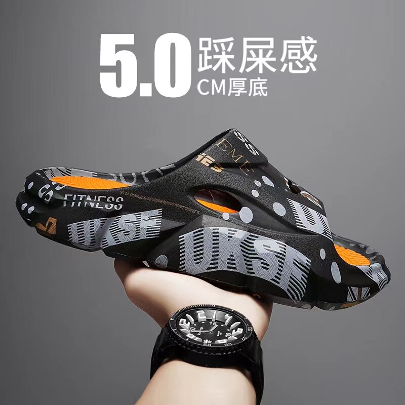 Summer Slip-On Sandals for Outdoor Wear, Trendy Coconut Slippers for Men, soft sole Non-Slip Beach Shoes, Sports Sandals with Thick Soles Summer Slip-On Sandals for Outdoor Wear, Trendy Coconut Slippers for Men, soft sole Non-Slip Beach Shoes, Sports Sandals with Thick Soles