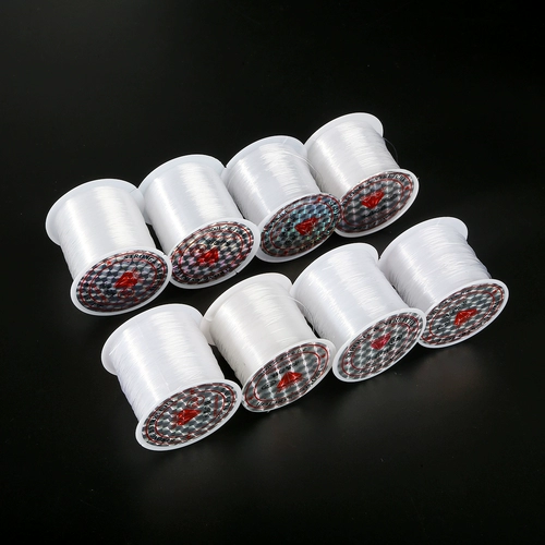 Эластичная прозрачная плетеная леска ручной работы, ожерелье из жемчуга, цепочка до ключиц, аксессуар, аксессуары, кольцо