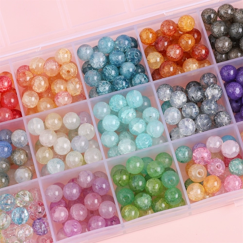 Стеклянное украшение-шарик, бусины, браслет из бисера ручной работы, ожерелье, декор, аксессуар, аксессуары, 8мм