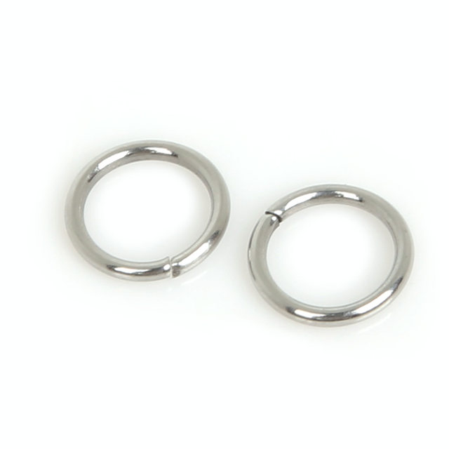 diy jewelry accessories material beaded handmade stainless steel material ring buckle connection ring single ring open C ring