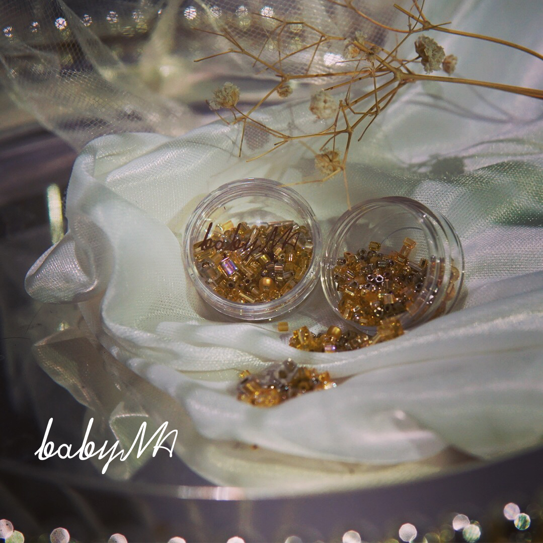 Babyma July new nail Japanese import mixed hundred and bicycle beads 3 color