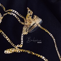 (Ma Bao Nail) babyma 12 new nail jewelry Joker thick chain 166167168