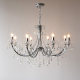 French-Style Crystal Chandelier, Retro Romantic Living Room Main Light, High-End Candle Bedroom Light, Designer Art Dining Room Light