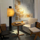 Wabi-Sabi Style Floor Lamp Japanese Fabric Art Homestay Living Room Sofa Decorative Lamp Designer Natural Style Bedroom Atmosphere Lamp