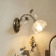 French Retro Pastoral Style Wall Lamp, American-Style Bedroom Bedside Atmosphere Lamp, Living Room Background Wall Corridor Aisle Decorative Lamp