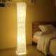 Japanese-Style Natural Zen Silk Floor Lamp with a Slender Waistline, Bedroom Ambiance Light, Sofa Side Daily Decoration, Designer