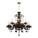 Retro Black Crystal Lamp French Living Room Chandelier Candle Hall Main Light 2026 New Bedroom Dining Room Lamps