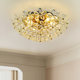 French-Style Retro Bedroom Light, Light Luxury Crystal Ceiling Light, Gold Master Bedroom Room Light, High-End Romantic Zhongshan Lighting Fixtures