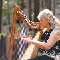  Zhuang Sheng Mengdi Celtic Harp Celtic 33-string Harp Pure ethereal healing Large musical instrument