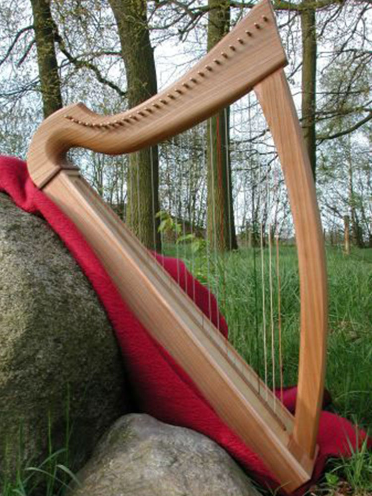 Golden Wood Arts Social Celtic Harp Little harp can be transferred 5 4