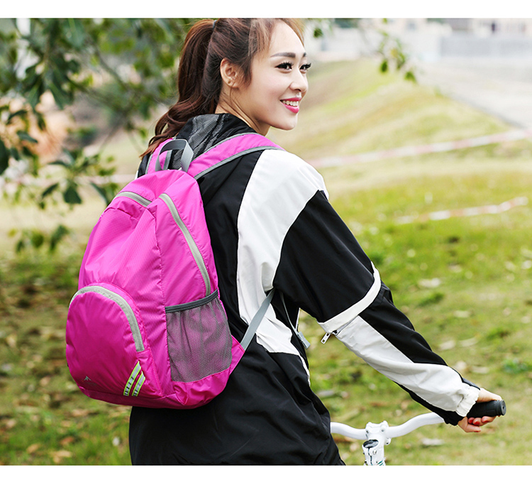 Ultralight thu gọn ba lô nữ không thấm nước đi bộ đường dài du lịch ngoài trời ba lô nam túi thể thao xách tay gói da mỏng balo nữ