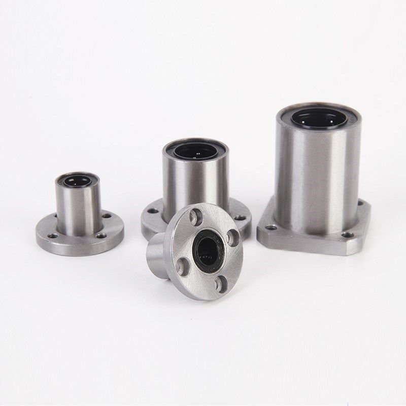 Round flange lengthened straight bearing LMF6 8 10 12 12 16 13 25 25 25 30LUU optical axis bearings