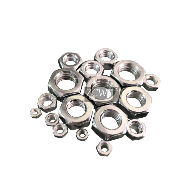 Hexagonal nut carbon steel 4 8 galvanized screw cap screw cap M2M2 5M3M4M5M6M8M10M12M141618