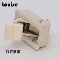 Current Goods Supply MS733-1 Double Fold Door Buckle Plastic Door Button Switch Cabinet Door Button Lock Double Door Plastic Buckle Lock