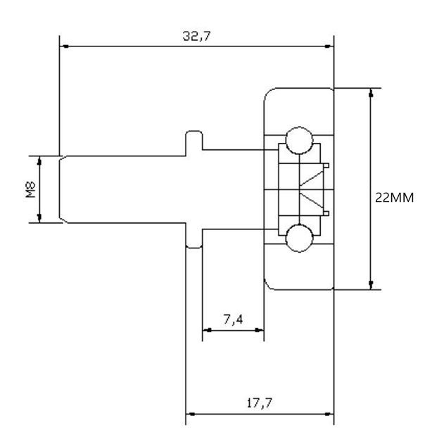 Refrigerator bathing room Air conditioning Home innate drawer doors and windows pulley diameter 22 screwed bolt screw bearing pulley