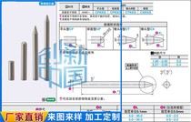 Small caliber positioning pin stainless steel straight lever type cone head R type CTKKS