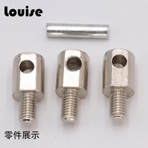 Current Goods Supply Stainless Steel Triple Hinge Detachable Hinge M6 M8 External Thread Internal Thread Welding Hinge