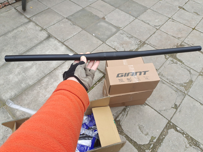 GIANT Teant XTC SLR raw mount mountain bike handlebar straight up lengthened 740MM CONNECT dark black wind-Taobao