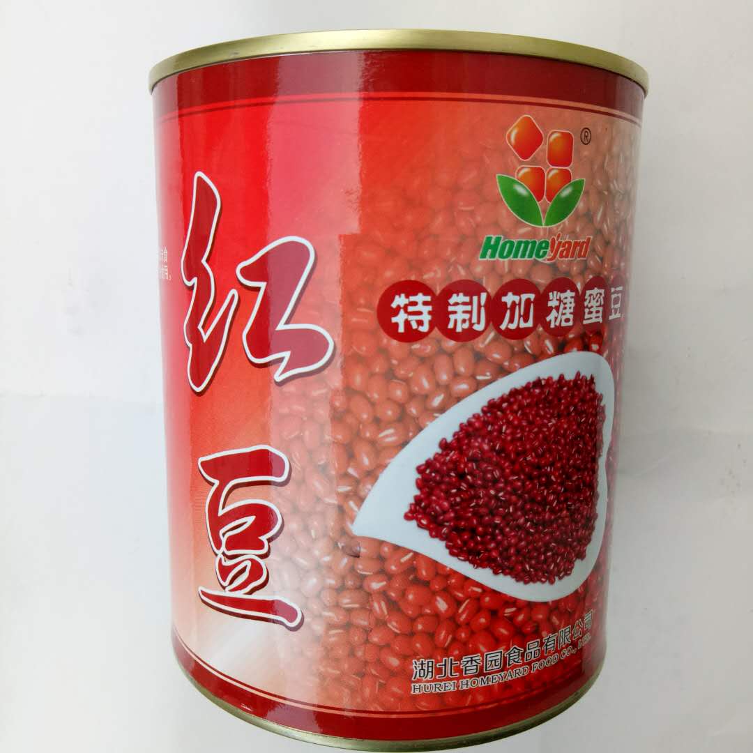 Fragrant Garden Red Bean Canned 900 gr Loaded Red Bean Milk Tea Special Can Coco Honey Flavor Red Bean Burning Fairy grass