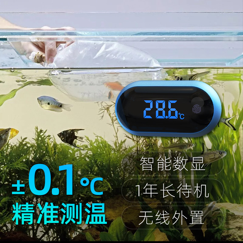 Era peacock led number of fish tank thermometer high-precision electronic test water temperature meter aquarium temperature meter