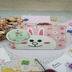 Hàn Quốc Gấu nâu Kenny Rabbit Doll Keychain Bus Bus Đặt thẻ Rice Rice IC Coin Purse Ba chứng nhận ví nữ mini cute Hộp đựng thẻ